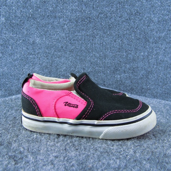 Nike‎ Girls Slip-On Shoes Black Fabric Slip On Size T 7 Medium - Picture 4 of 9